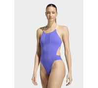 Adidas Ripstream 3 Stripes Tie Back Swimsuit Viola 44 Donna