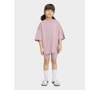 Womens adidas Set Cycling Shorts Tee - Viola, viola 5-6Y