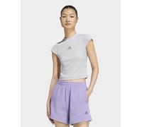 Womens adidas T-shirt A Coste Kit Small Logo - Grigio, grigio XS