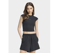 Womens adidas T-shirt A Coste Kit Small Logo - Nero, nero S
