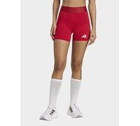 Womens adidas Techfit Pantaloncini Da Pallavolo - Rosso, rosso S 13 CM