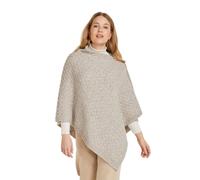 Women's Aran Super Soft Merino Oatmeal Poncho