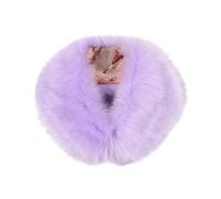 Women's Autumn/Winter Warm Wool Like Accessories Thick Imitation Bib Business Foulard da donna, Lilla, Taglia unica