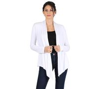 Women's Basic Rayon Span Open Drape Cardigan Sweater Long Sleeves - Ma
