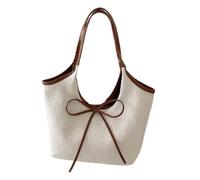 Womens Beach Bag - Borsa grande per la spesa, borsa classica estiva, Caffè scuro., Se référer au descriptif