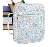 Womens Bible Cover with Pocket and Bookmark Book Organizer Bag - Dustproof Protective Bible Study Case for Daily Use | Strong Lightweight Fabric Design System, Zipper Closure Secure Storage Structure
