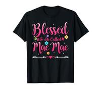 Womens Blessed To Be Called Mae Mae Heart Mothers Day MaeMae Maglietta