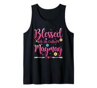 Womens Blessed To Be Called Maymay Heart Mother's Day Maymay Canotta