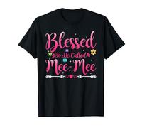 Womens Blessed To Be Called Mee-Mee Heart Mothers Day MeeMee Maglietta
