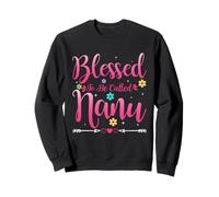 Womens Blessed To Be Called Nanu Heart Mother's Day Nanu Felpa