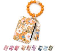 Women's Boho Beaded Wallet, Boho Style Beaded Tassel Keychain Wallet, With Beaded Tassel Decoration (yellow)