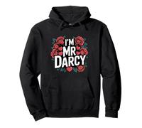 Womens Bookish Valentines Day I'm Mr Darcy Is My Valentine Felpa con Cappuccio