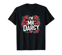 Womens Bookish Valentines Day I'm Mr Darcy Is My Valentine Maglietta