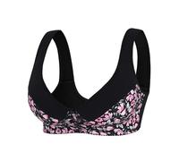 Women's Button Front Bra. Fashion Backless Comfortable Adjustable Straps And Cups. Seamless ., Black, 4XL(Black,XL)