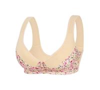 Women's Button Front Bra. Fashion Backless Comfortable Adjustable Straps And Cups. Seamless ., Black, 4XL(Beige,5XL)