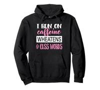 Womens Caffiene & Words Wheaten Terrier Dog Lover Felpa con Cappuccio