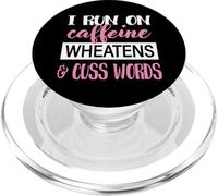 Womens Caffiene & Words Wheaten Terrier Dog Lover PopSockets PopGrip per MagSafe