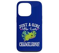 Womens Cartoon Kawaii Just Girl Who Loves Chameleons Lover Custodia per iPhone 13 Pro