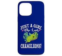 Womens Cartoon Kawaii Just Girl Who Loves Chameleons Lover Custodia per iPhone 13 Pro Max