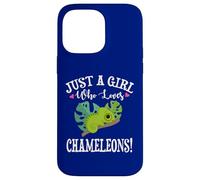 Womens Cartoon Kawaii Just Girl Who Loves Chameleons Lover Custodia per iPhone 14 Pro Max