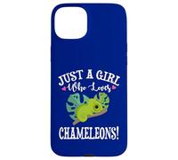 Womens Cartoon Kawaii Just Girl Who Loves Chameleons Lover Custodia per iPhone 15 Plus