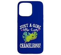 Womens Cartoon Kawaii Just Girl Who Loves Chameleons Lover Custodia per iPhone 15 Pro Max