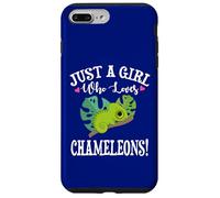 Womens Cartoon Kawaii Just Girl Who Loves Chameleons Lover Custodia per iPhone 7 Plus/8 Plus