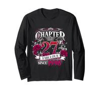 Womens Chapter 27 Fabulous Since 1998 27th Birthday Queen Maglia a Manica