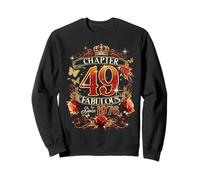 Womens Chapter 49 Fabulous EST 1976 Red Roses 49th Birthday Felpa