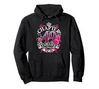 Womens Chapter 49 Fabulous Since 1976 49th Birthday Queen Felpa con Cappuccio