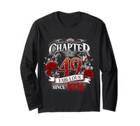 Womens Chapter 49 Fabulous Since 1976 49th Birthday Queen Maglia a Manica