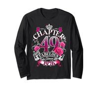 Womens Chapter 49 Fabulous Since 1976 49th Birthday Queen Maglia a Manica