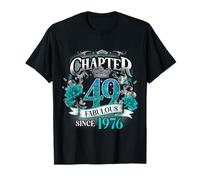 Womens Chapter 49 Fabulous Since 1976 49th Birthday Queen Maglietta