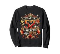 Womens Chapter 52 Fabulous EST 1973 Red Roses 52nd Birthday Felpa