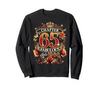 Womens Chapter 65 Fabulous EST 1960 Red Roses 65th Birthday Felpa