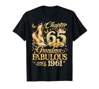 Womens Chapter 65 Fabulous Since 1961 65th Birthday Grandma Maglietta
