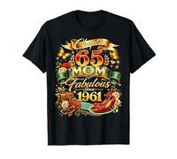 Womens Chapter 65 Mom Fabulous Since 1961 65th Birthday Maglietta