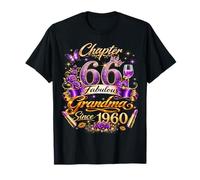 Womens Chapter 66 Fabulous Since 1960 66th Birthday Grandma Maglietta