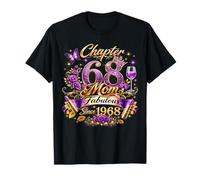 Womens Chapter 68 Fabulous Since 1958 68th Birthday Mom Maglietta