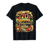 Womens Chapter 70 Fabulous Since 1956 70th Birthday Grandma Maglietta