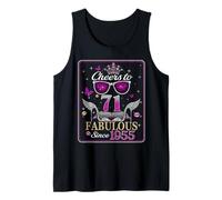 Womens Cheers to 71 Years Old EST 1955 71st Birthday Queen Canotta