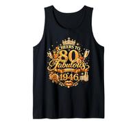 Womens Cheers to 80 Years Old EST 1946 80th Birthday Queen Canotta