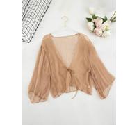Women's Chiffon Cardigan Solid Beach Cover Up | Soft chiffon fabric, breathable design, solid color style, perfect beach cover up, summer essential
