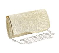 Women's Clutches, Envelope Clutch Bag w/Chain,Stylish Flip Glitter Handbag with Detachable Strap Elegant Evening Envelope Bags Trendy Flip Crossbody Bag Outdoor Travel Parties Dating Handbag