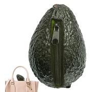 women's coin purses, funny fruit shape novelty purse wallets, pouch with realistic looking avocado design for women girls