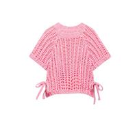 Women's Crochet Knit Crop Vest - Side Bow Tie Hollow-out Pullover for Spring & Summer Layering