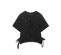 Women's Crochet Knit Crop Vest - Side Bow Tie Hollow-out Pullover for Spring & Summer Layering