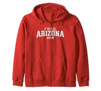 Women's Cute Arizona Mom, Arizona Fan Vintage Varsity Print Felpa con Cappuccio
