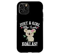 Womens Cute Cartoon Funny Girl Who Loves Koala Bears Lover Custodia per iPhone 11 Pro