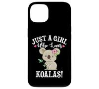 Womens Cute Cartoon Funny Girl Who Loves Koala Bears Lover Custodia per iPhone 13